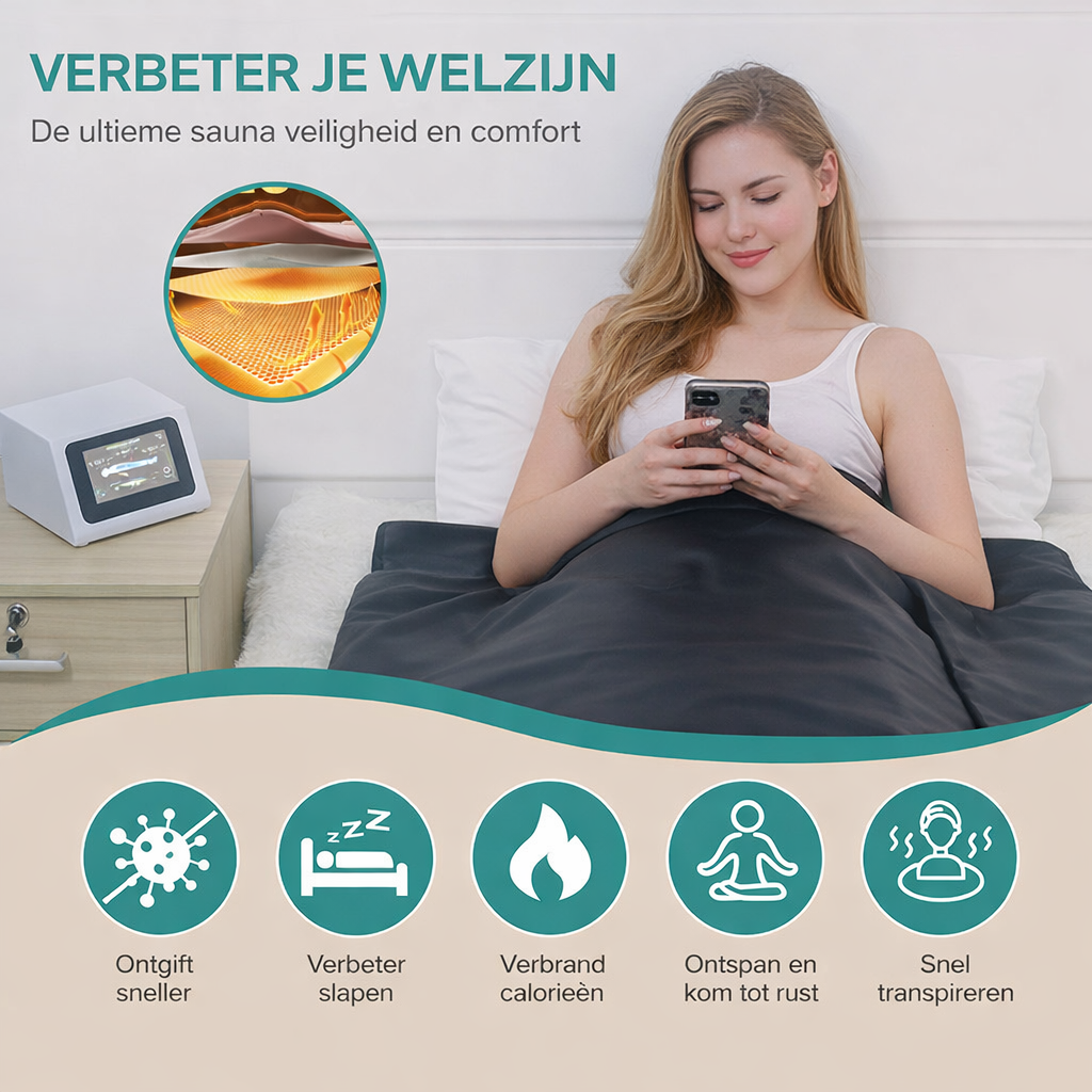 Sauna Infrarood Deken - 3 Zone's + Touchscreen