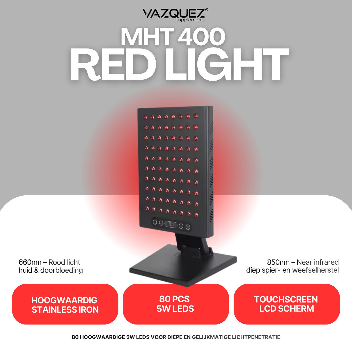 400W Rood Licht Paneel