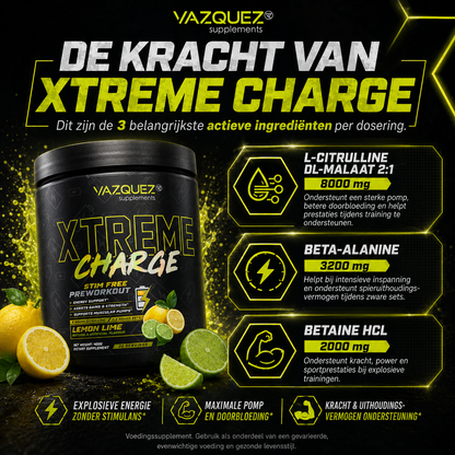 Pump Xtreme- Pre Workout (Caffeine Vrij)