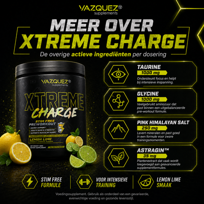 Pump Xtreme- Pre Workout (Caffeine Vrij)