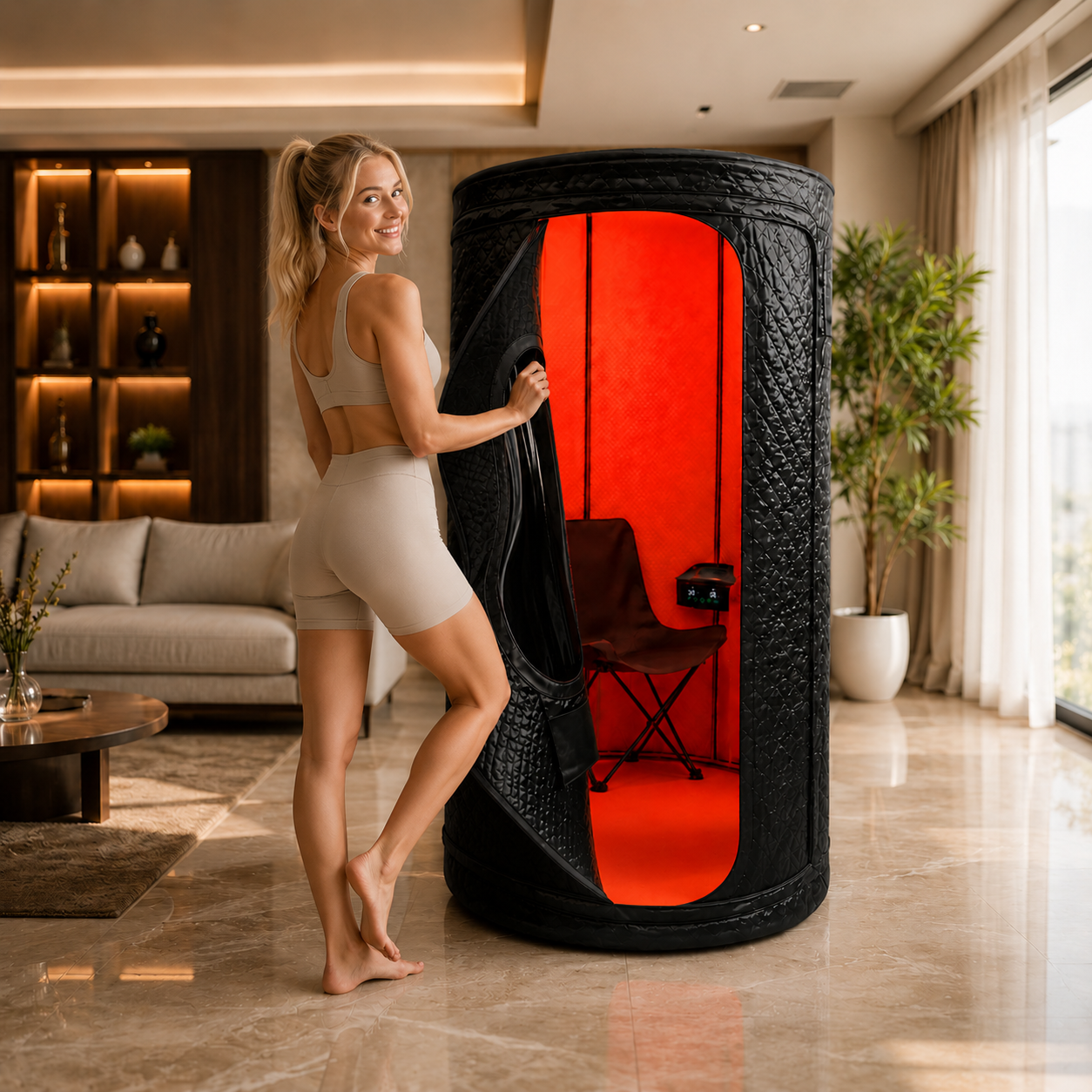 Sauna + Roodlicht
