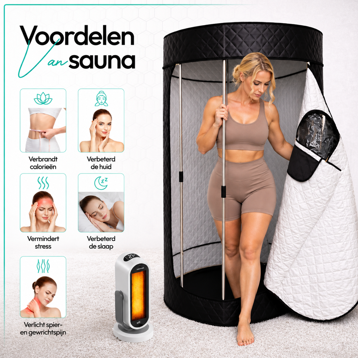 Mobiele Sauna + Heater Pro 70